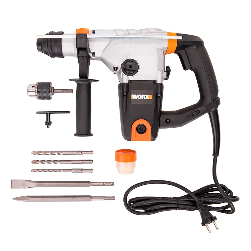 Перфоратор WORX WX333 220V 1250Вт 5Дж электрический — детальное фото